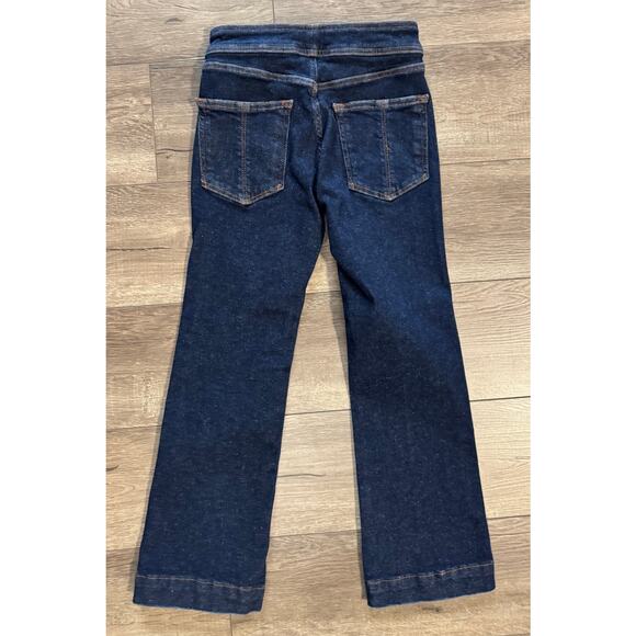 Pilcro Dark Wash Wide Leg Jeans Size 26 - Picture 3 of 6